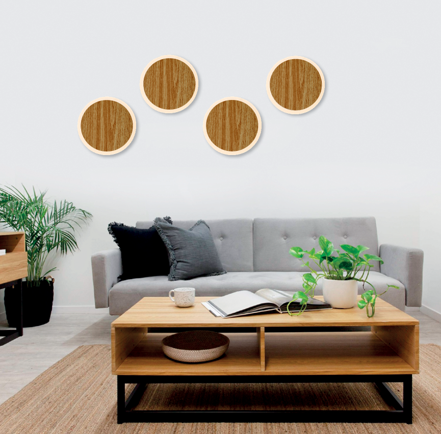 InLight Επιτοίχιο φωτιστικό από αλουμίνιο σε καφέ απόχρωση (43401-Ξύλο)