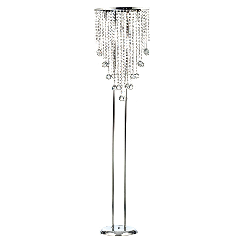 InLight Επιδαπέδιο φωτιστικό από χρώμιο μέταλλο και διάφανα κρύσταλλα 3XG9 D:170cm (45334)