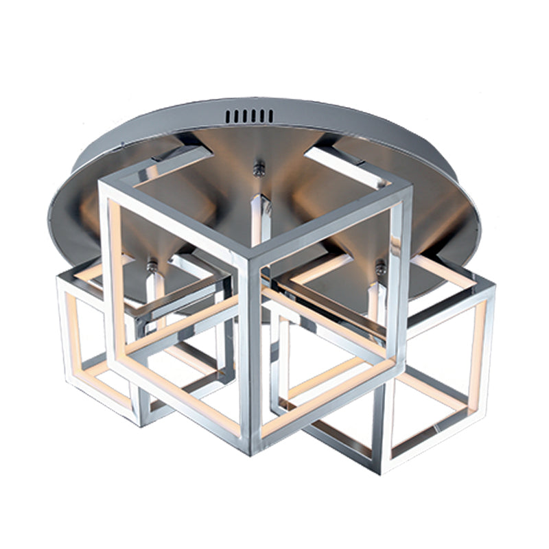 InLight Φωτιστικό οροφής από αλουμίνιο σε χρώμιο απόχρωση (6147-80-Χρώμιο)