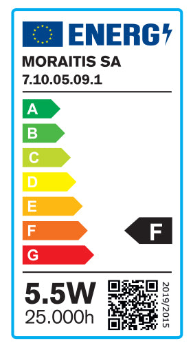 InLight GU10 LED 5,5watt 3000K Θερμό Λευκό (7.10.05.09.1)