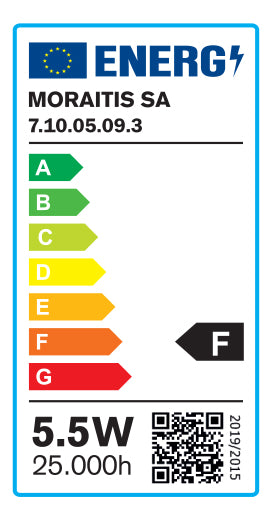 InLight GU10 LED 5,5watt 6500K Ψυχρό Λευκό (7.10.05.09.3)