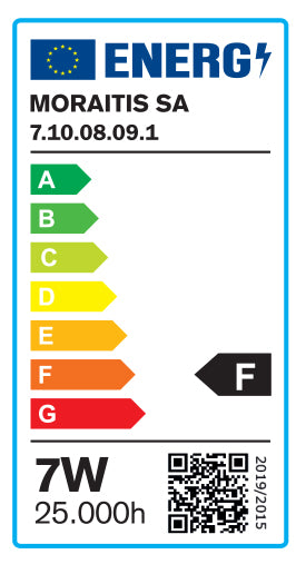 InLight GU10 LED 7watt 3000Κ Θερμό Λευκό (7.10.08.09.1)