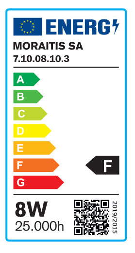 InLight GU10 LED 8watt 6500Κ Ψυχρό Λευκό (7.10.08.10.3)