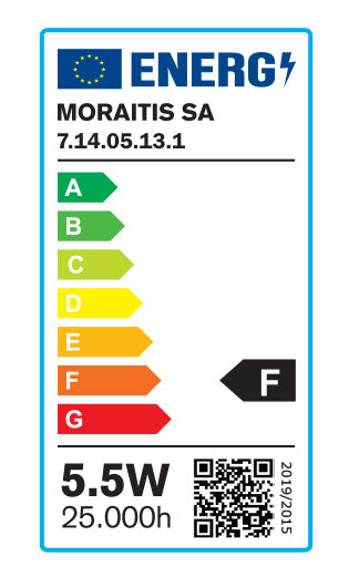 InLight E14 LED C37 5,5watt 3000K Θερμό Λευκό (7.14.05.13.1)