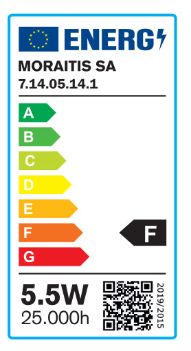 InLight E14 LED G45 5,5watt 3000K  Θερμό Λευκό (7.14.05.14.1)