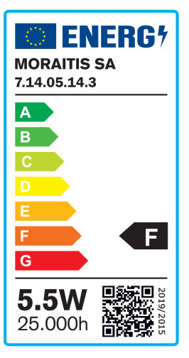 InLight E14 LED G45 5,5watt 6500K  Ψυχρό Λευκό (7.14.05.14.3)