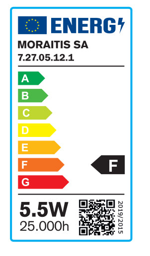 InLight E27 LED G45 5,5watt 3000K Θερμό Λευκό (7.27.05.12.1)