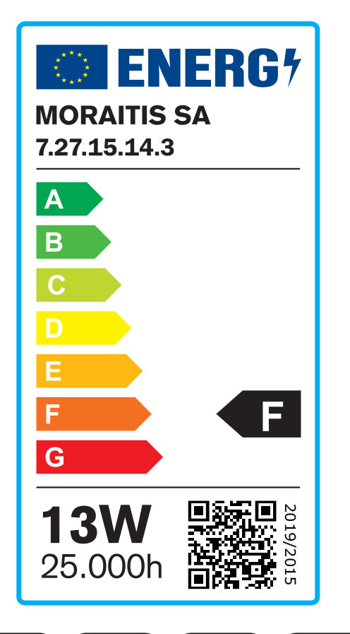 InLight E27 LED G95 13watt 6500K Ψυχρό Λευκό (7.27.15.14.3)