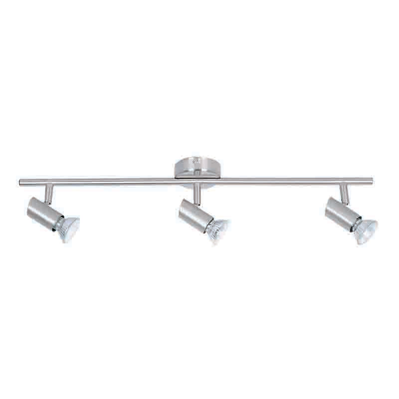 InLight Επιτοίχιο σποτ από μέταλλο σε νίκελ ματ απόχρωση 3XGU10 D:60cm (9076-3Φ-Νίκελ Ματ)