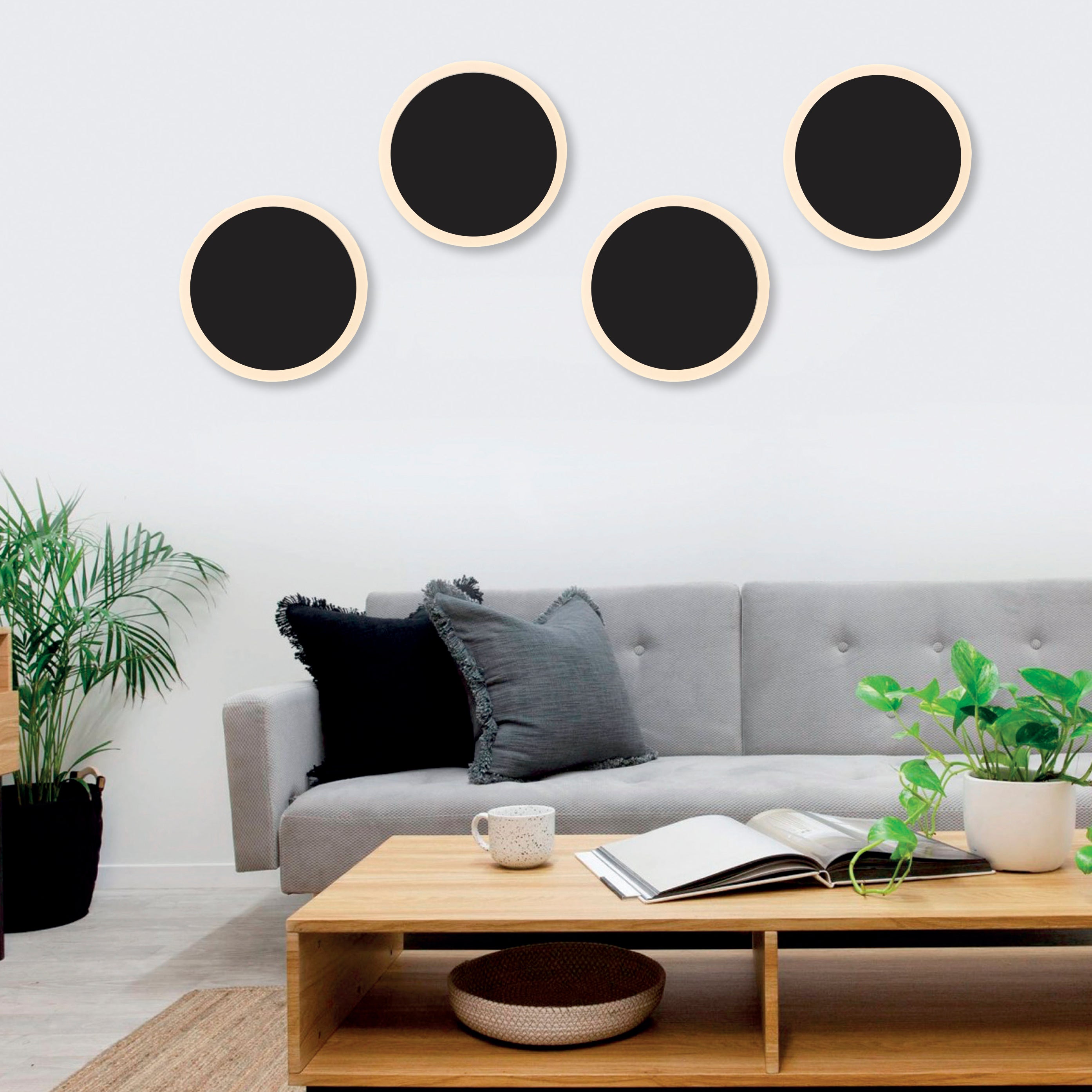 InLight Επιτοίχιο φωτιστικό LED 6,7W 3000K από αλουμίνιο σε χρυσή ματ απόχρωση D:18cm (43401-GL)